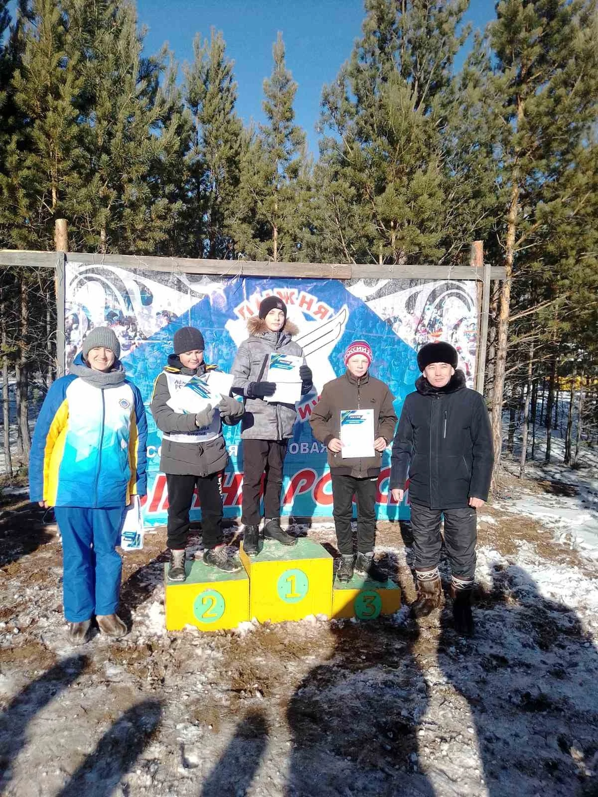 Филиппов Слава, участник соревнований Лыжня России.